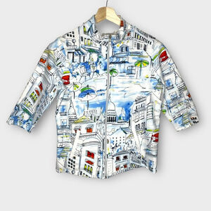 🦜 Drapers & Damon's Top Spring Jacket MEDIUM Paris Art to Wear